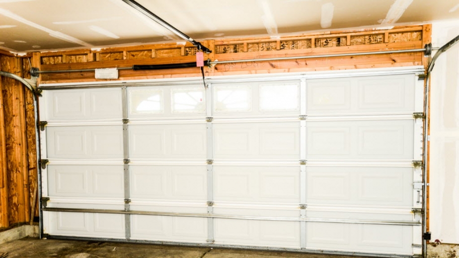 inside of a garage door